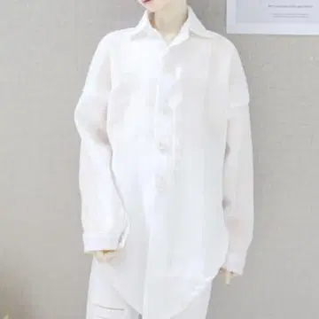 화이트 롱 셔츠 SMD 사이즈