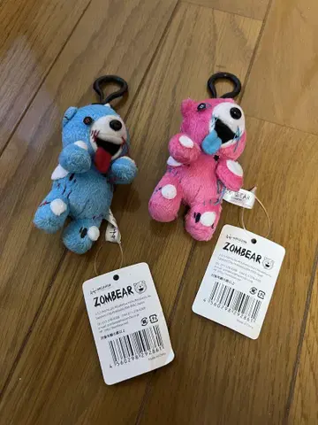 ZOMBEAR 스트랩이 달린 봉제 인형 2종 세트