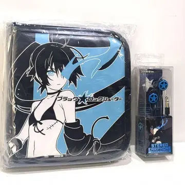 미개봉 블랙 락 슈터 하츠네 미쿠 CD 케이스 이어폰 세트