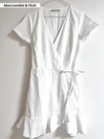 Abercrombie & Fitch 화이트 랩 원피스 XS 미사용