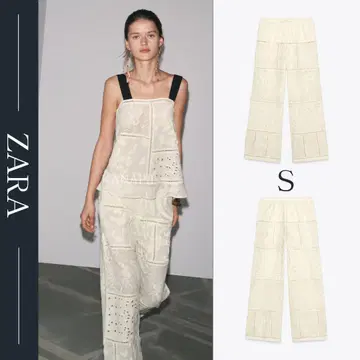 ZARA 자라 패치워크 자수 팬츠 ZW COLLECTION S