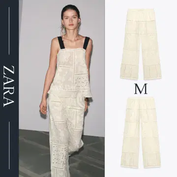 자라 패치워크 자수 팬츠 ZW COLLECTION M