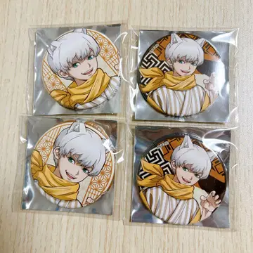 백귀야행 Dr.STONE 오리지널 캔뱃지 사이온지 깃털 2종 4개