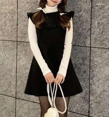 JILTU petit frill dress 블랙