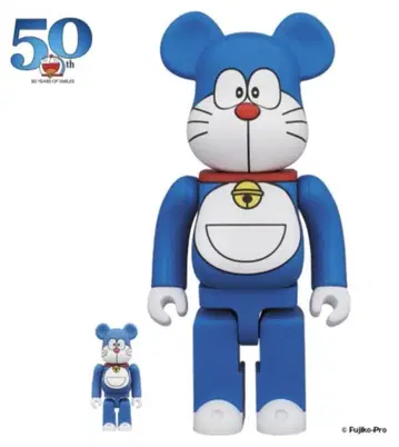 도라에몽 50주년 기념 도라에몽 100% & 400% 메디콤토이 베어브릭