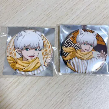 백귀야행 Dr.STONE 오리지널 캔뱃지 사이온지 깃털 2개