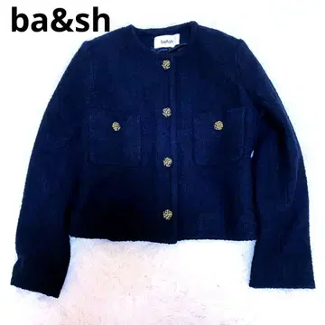 ba&sh 노카라 블랙 자켓 골드 버튼