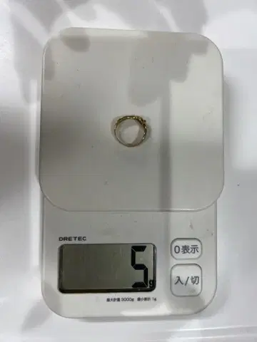 하트 모티브 금제 반지 5g
