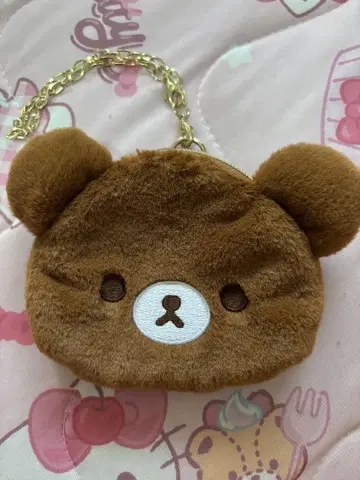 리락쿠마 차이로이코구마 봉제 인형 코인 케이스
