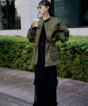 MODERN MILITARY SET JACKET 카키 S 사이즈