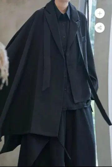 비대칭 테일러드 자켓
