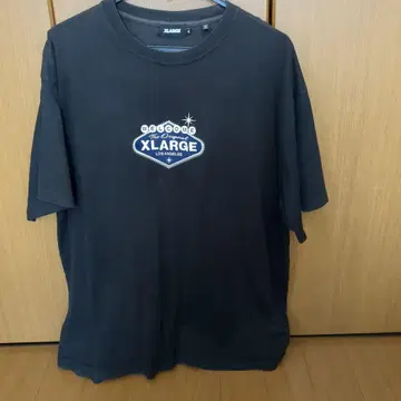 XLARGE 자수 로고 티셔츠 XL 블랙