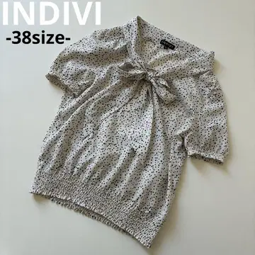 INDIVI 블라우스 새상품급 인디비 보타이 블라우스
