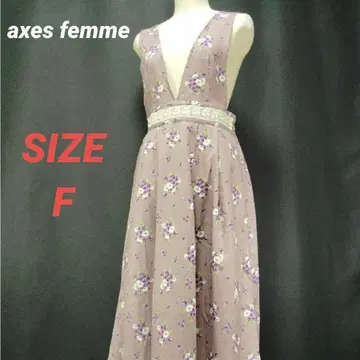 axes femme 엑시즈팜 잔스카 슬리브리스 원피스 꽃무늬