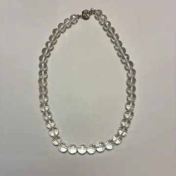 천연 수정 미러볼 컷 목걸이 42cm 백화점에서 구매