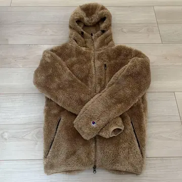 Champion 챔피언 플리스 집업 자켓 LARGE 브라운