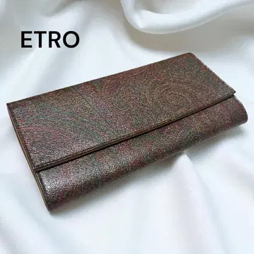 새상품급 ETRO 에트로 장지갑 페이즐리 PVC 여성용 지갑