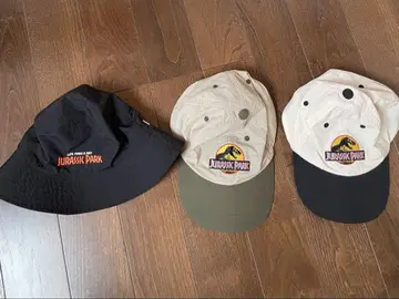 JURASSIC PARK 캡 & 햇 3종 세트 레어