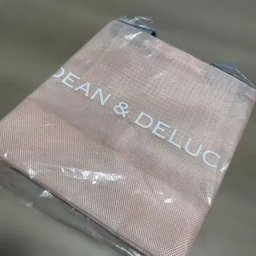 DEAN & DELUCA 메쉬 토트백 스모크 핑크 빅 사이즈
