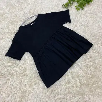 332 로리즈팜 [F] 튜닉 반팔 밑단 플레어 소매 접기