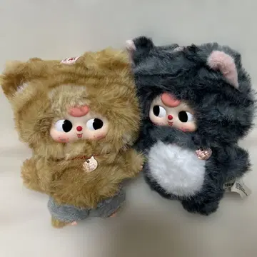 babythree 봉제 인형 고양이 시리즈 브라운 블랙 호랑이 세트 판매