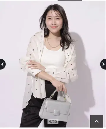 아푸와이저 리셰 도트 시어 린넨 셔츠 S