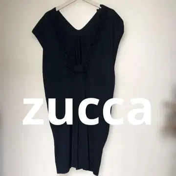 새상품급 zucca 튜닉 원피스 블랙 M 일본제