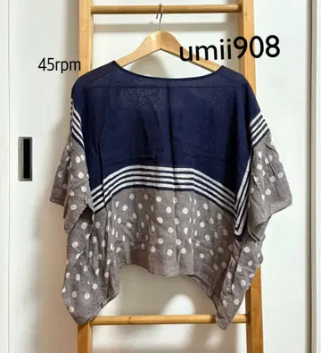 umii908 우미 45rpm 반다나 블라우스 도트