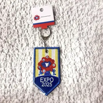 오사카 엑스포 EXPO 2025 키링 마이쿠마이쿠 와펜 파랑