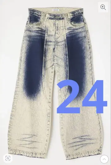 LAGUA GEM WASH PRINT FLARE 데님 24인치