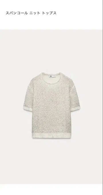 ZARA 자라 스팽글 니트 상의 반팔