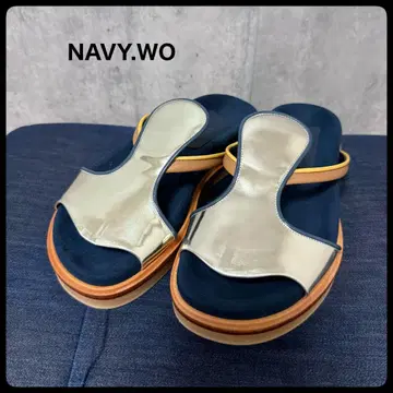 NAVY.WO 샌들 실버