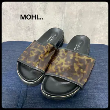 MOHI... 모히 샌들 클리어 레오파드 무늬