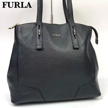 FURLA 훌라 PERLA 페를라 핸드백 토트백 가죽 블랙