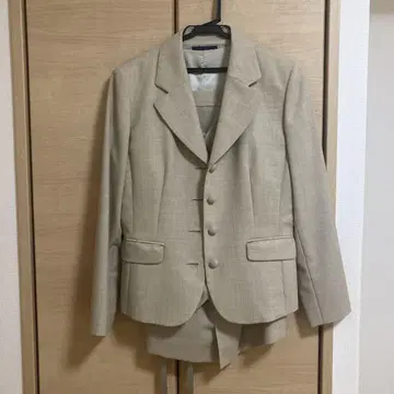 베이지 정장 세트 셋업