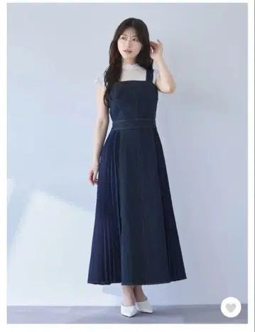 overE 사이드 플리츠 데님 점퍼 스커트 인디고 U65