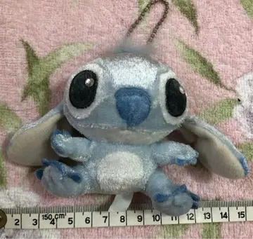 스티치 키링 약 10cm 스카이블루
