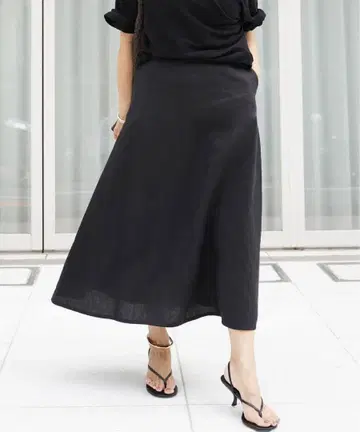 Deuxieme Classe Linen 플레어 스커트