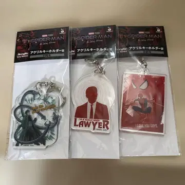 스파이더맨 아크릴 키링 3종