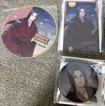 NARUTO 나루토 애니 카페 캔뱃지 클리어 카드 혜택 이타치