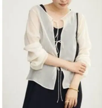 Plage SHEER STRING 블라우스