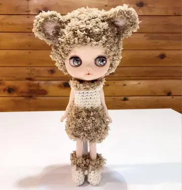 미디 브라이스 아웃핏의 변신 곰 라이트 브라운 세트