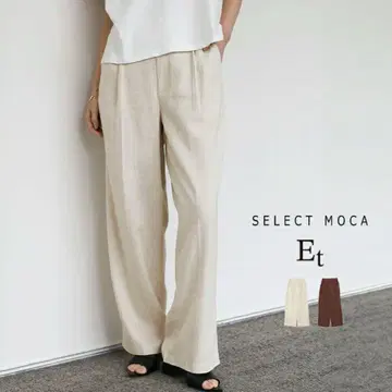 SELECT MOCA 아이보리 와이드 팬츠