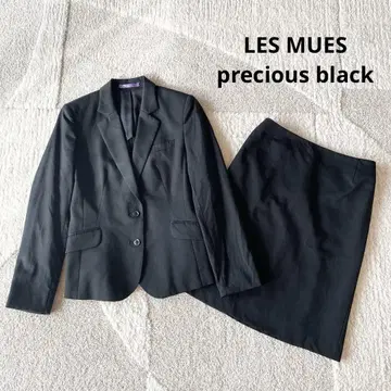 아오키 LES MUES 스커트 수트 세트업 취업 블랙
