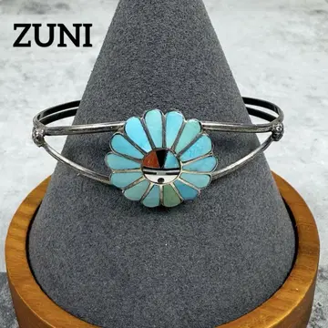 ZUNI 주니족 버디안소시아 선페이스 뱅글 터콰이즈