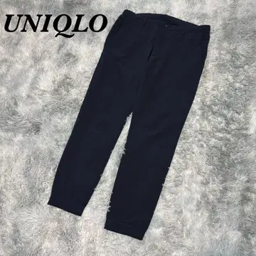 유니클로 조거 팬츠 속건성 허리밴딩 네이비 L사이즈