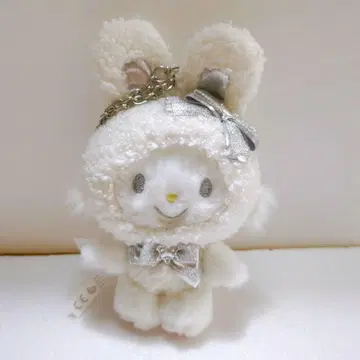 산리오 푹신푹신 스노우 토끼 위시 미멜 봉제 인형 마스코트