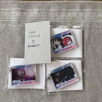 마네키네코 아크릴 키링 마추 냐앙 지크 액스 3개 세트