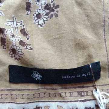 maison de soil 꽃무늬 코튼 스카프