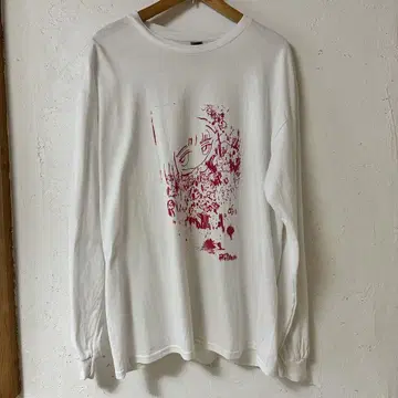 Peronmi 화이트 롱 슬리브 티셔츠 XL